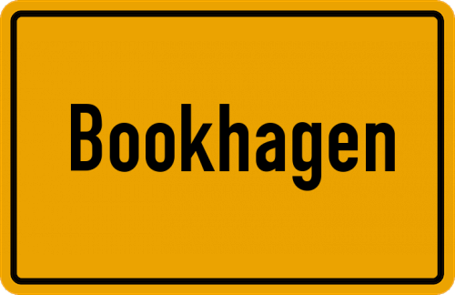 Ortsschild Bookhagen