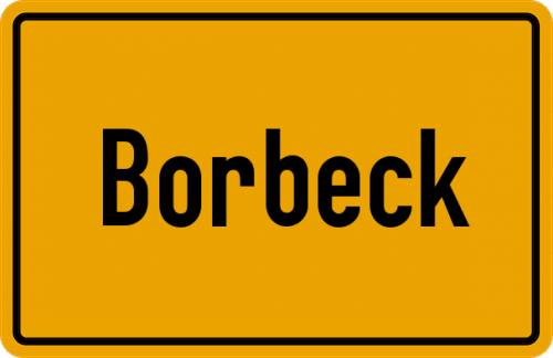 Ortsschild Borbeck