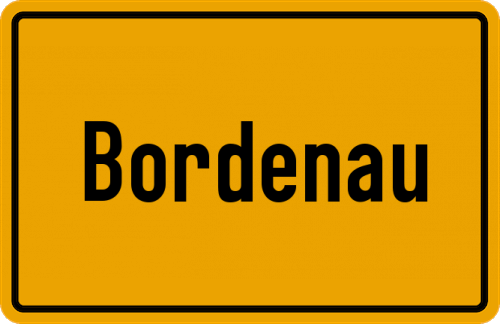 Ortsschild Bordenau