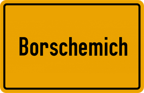 Ortsschild Borschemich