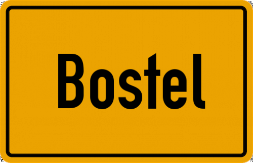 Ortsschild Bostel
