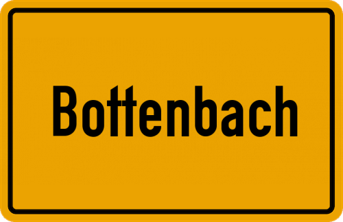 Ortsschild Bottenbach
