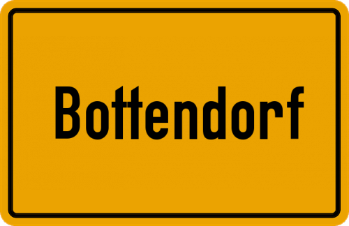 Ortsschild Bottendorf