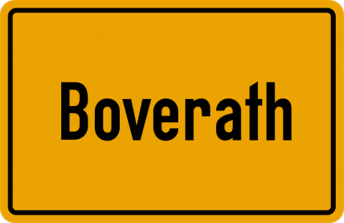 Ortsschild Boverath