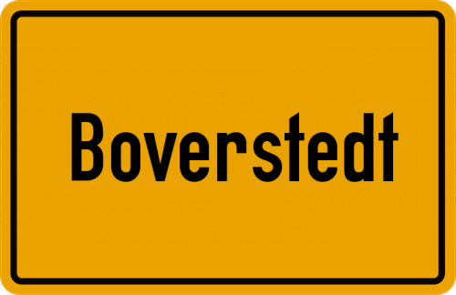 Ortsschild Boverstedt