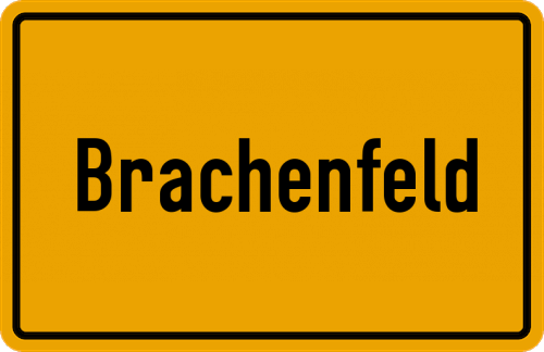 Ortsschild Brachenfeld