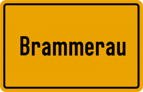 Ortsschild Brammerau