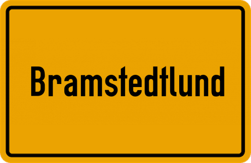 Ortsschild Bramstedtlund