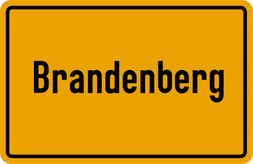 Ortsschild Brandenberg, Kreis Düren
