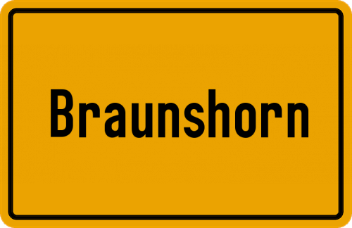 Ortsschild Braunshorn
