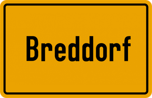 Ortsschild Breddorf