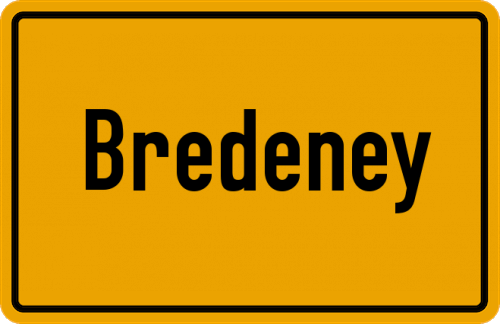 Ortsschild Bredeney