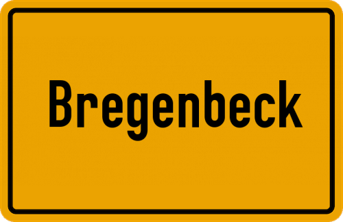 Ortsschild Bregenbeck