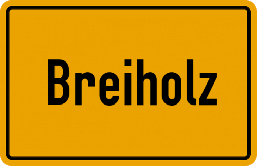 Ortsschild Breiholz