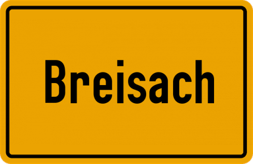 Ortsschild Breisach