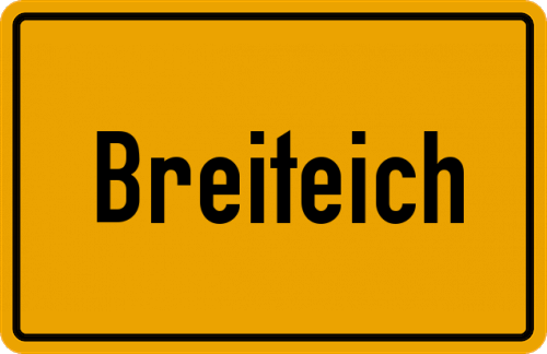 Ortsschild Breiteich