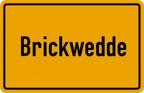 Ortsschild Brickwedde