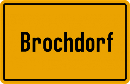 Ortsschild Brochdorf