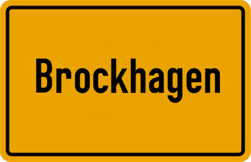 Ortsschild Brockhagen
