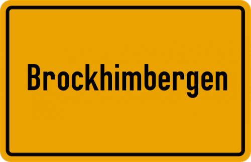Ortsschild Brockhimbergen