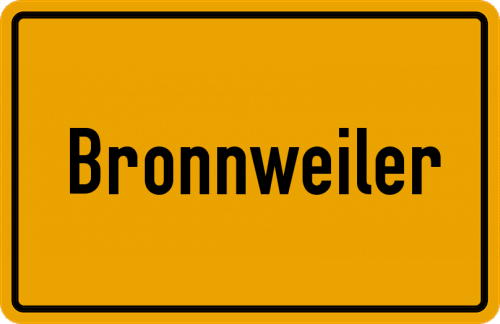 Ortsschild Bronnweiler