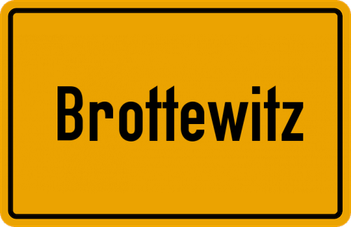 Ortsschild Brottewitz