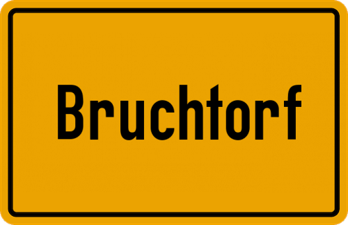 Ortsschild Bruchtorf