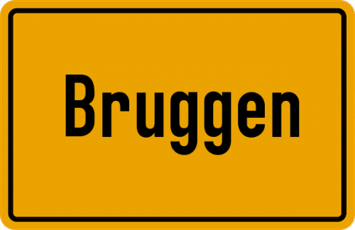 Ortsschild Bruggen