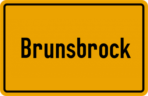 Ortsschild Brunsbrock