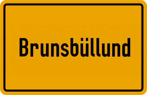 Ortsschild Brunsbüllund