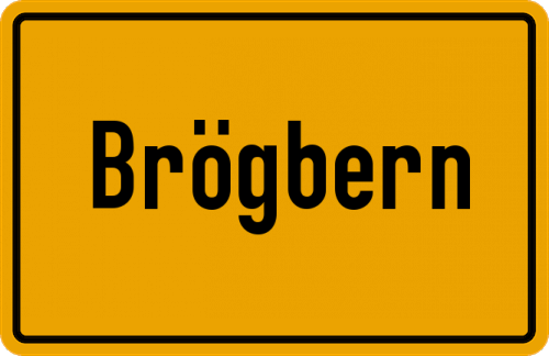 Ortsschild Brögbern