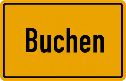 Ortsschild Buchen, Kreis Siegen