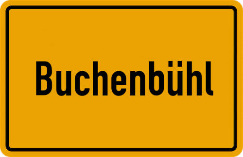 Ortsschild Buchenbühl
