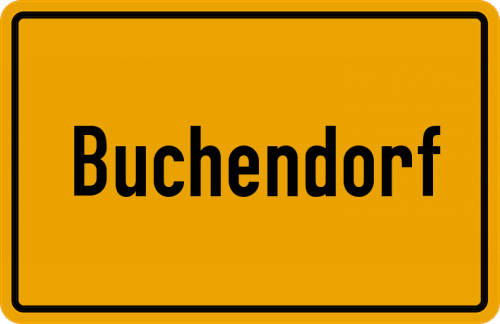Ortsschild Buchendorf