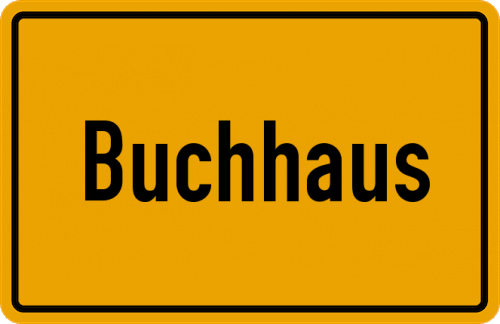 Ortsschild Buchhaus