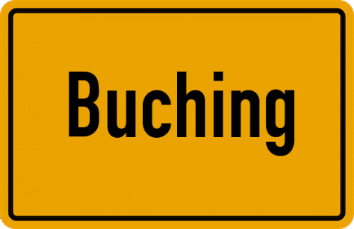 Ortsschild Buching