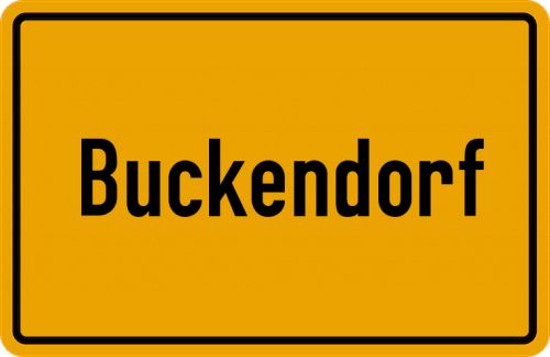 Ortsschild Buckendorf
