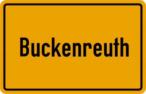 Ortsschild Buckenreuth