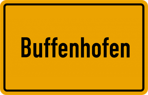 Ortsschild Buffenhofen