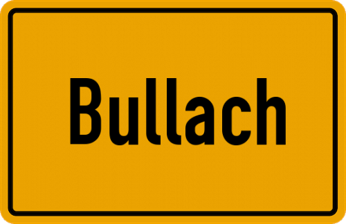 Ortsschild Bullach