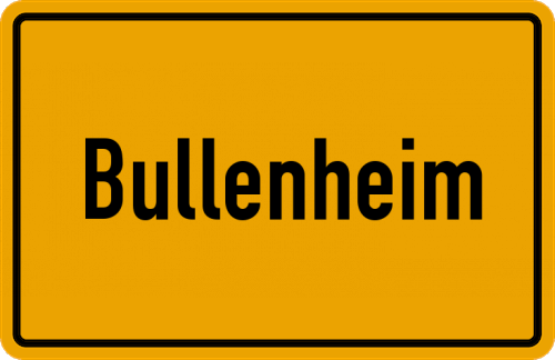 Ortsschild Bullenheim