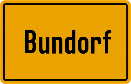 Ortsschild Bundorf