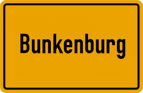 Ortsschild Bunkenburg
