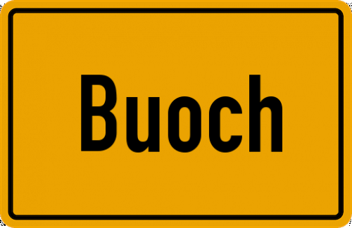 Ortsschild Buoch