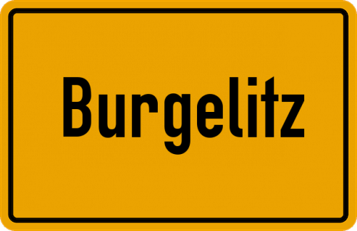 Ortsschild Burgelitz