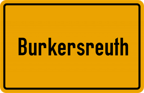 Ortsschild Burkersreuth