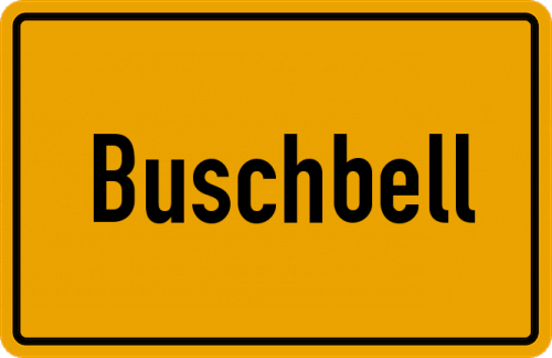 Ortsschild Buschbell
