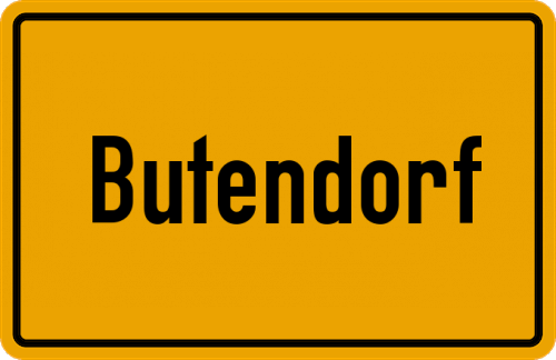 Ortsschild Butendorf