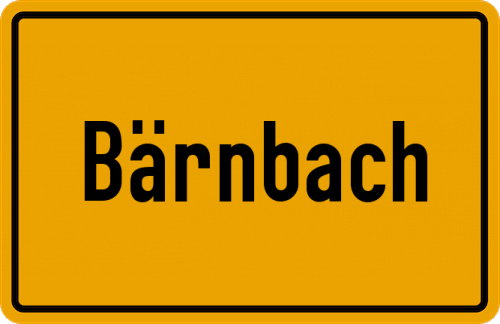 Ortsschild Bärnbach
