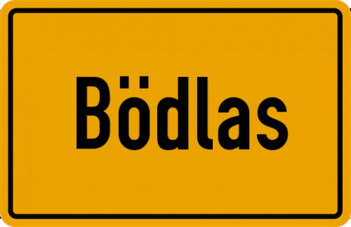 Ortsschild Bödlas
